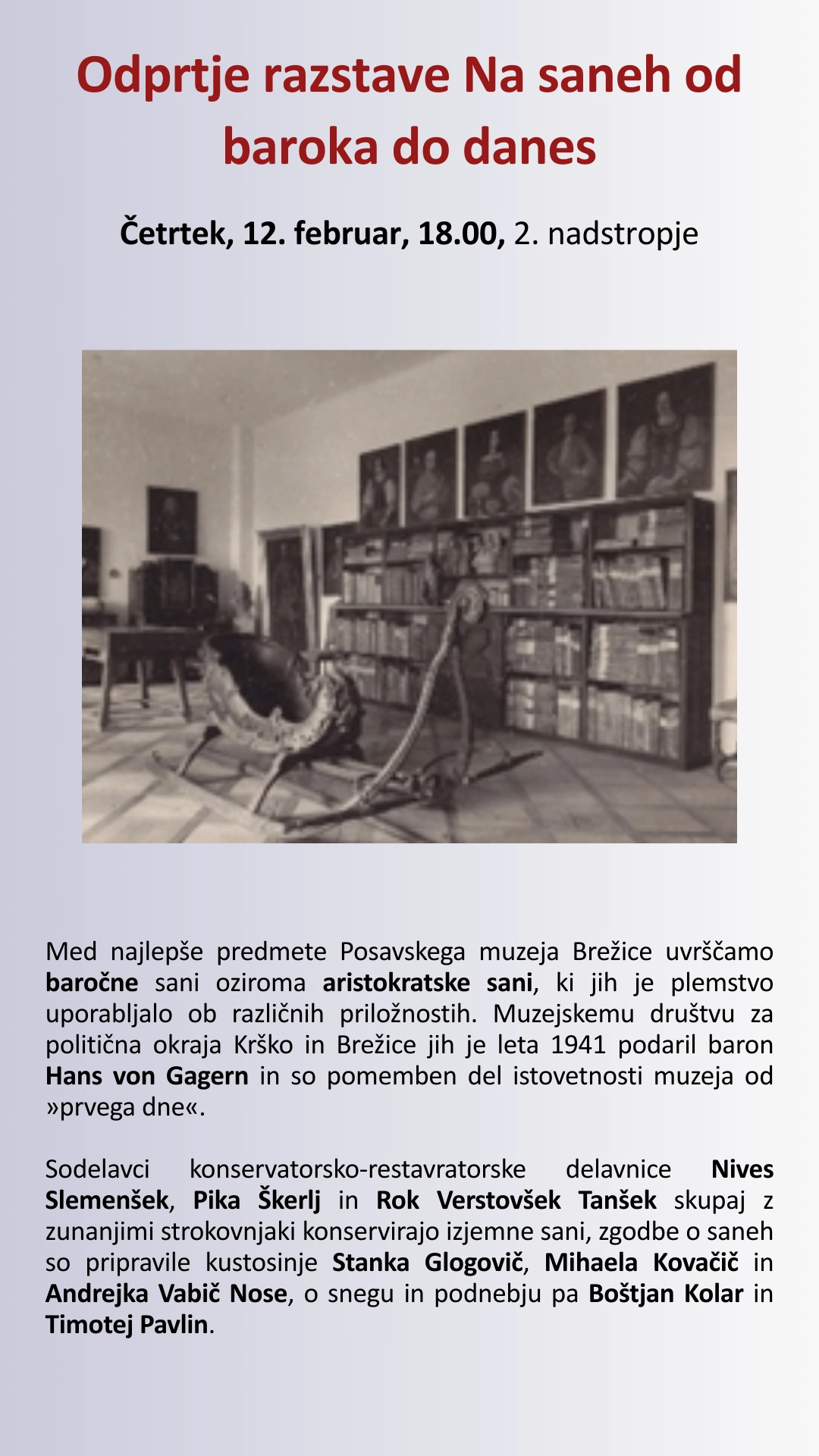 12.2. Odprtje razstave